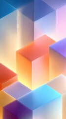 The hope of a life in lines: enlightenment, tranquility, elegance, three-dimensionality, minimalist lines, simple geometric puzzle lines, three-dimensional light and shadow, 4k wallpaper