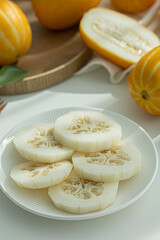Cut Oriental Melon Summer Fruit