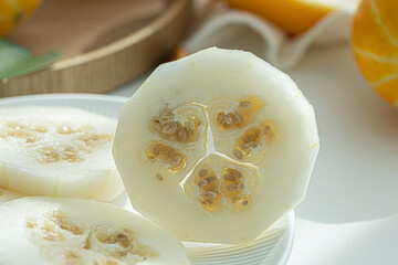 Cut Oriental Melon Summer Fruit