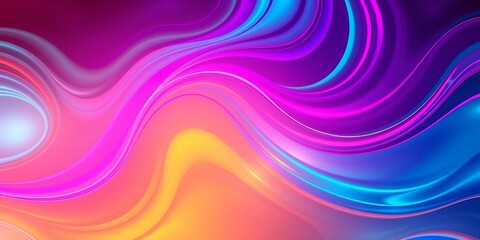 Obraz premium Abstract colorful vector background with swirling purple and blue light waves