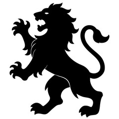 heraldic lion vector illustration