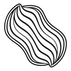 Mesmerizing Black and White Swirling Abstract Lines