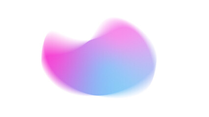 pink easter egg with ribbon, Pink and blue soft gradient abstract blob with transparent PNG background, smooth pastel tone, perfect for minimal web design, UI graphics, branding visuals, and modern te