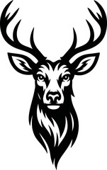 Naklejka premium Deer Head SVG Cut Files for Cricut & Silhouette