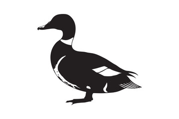 Cute cartoon duck bird illustration