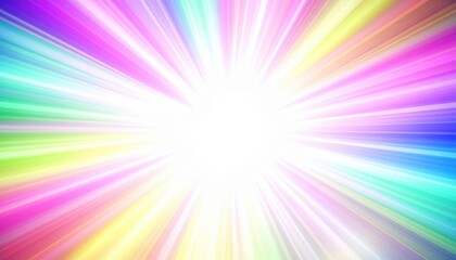 Obraz premium Vibrant light explosion digital art colorful background abstract environment radiant viewpoint creative concept