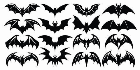 a set of wing vector set, wing logo designs. Various artistic wing illustrations, angel, bat, eagle, and minimalist wing icons for branding, tattoos, emblems, or fantasy design projects