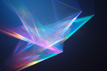 Obraz premium Rainbow Color Crystal Light Leak Overlay – Abstract Prism Glow Effect 