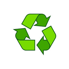 Recycling symbol icon clipart image isolated template