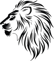 lion head vector