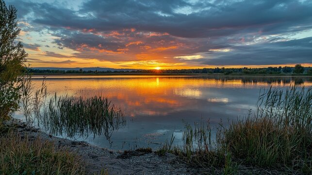 A sunset fading into twilight, showcasing the impermanence of each dayâ€™s moments