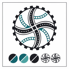 vector illustration of an abstract background, vector, cartoon, illustration, icon, eye, design, symbol, art, face, happy, fish, business, animal, logo, smile, funny, blue, bird, smiley, mascot, sign