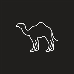 Camel Illustration vector design, Camel logo, Camel icon Design, camel in desert