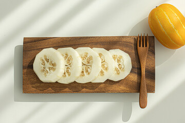 Cut Oriental Melon Summer Fruit