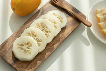 Cut Oriental Melon Summer Fruit