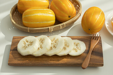 Cut Oriental Melon Summer Fruit
