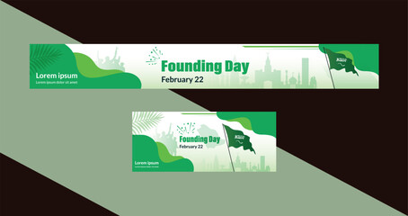 Saudi Arabia Founding Day Celebration Banner