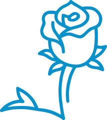 rose vector outline transparent pattern 