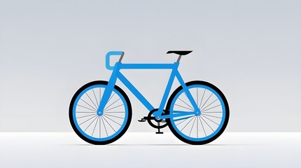 Fototapeta premium bicycle on a white background