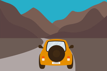 car on the road