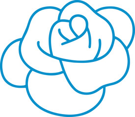 rose flower outline pattern design 