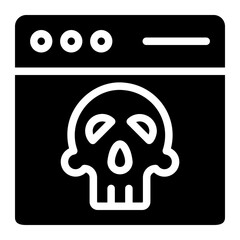 dark web glyph icon