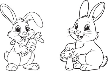 Bunny  icon vector illustration art design