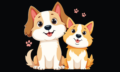 Babay dog icon vector illustration art design