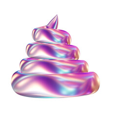 3d render of chrome shape y2k inspired 0037