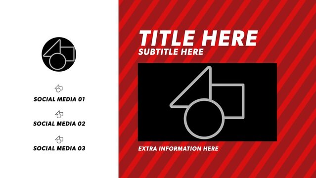 Video End Screen Card Outro With Placeholders