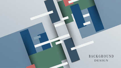 Minimal geometric shapes and lines in pastel colors