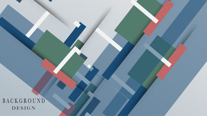 Minimal geometric shapes and lines in pastel colors