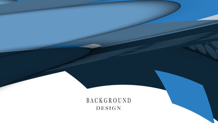 Blue geometric style modern blue white color banner design