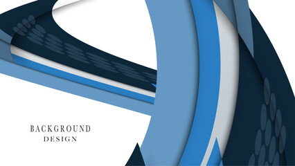 Blue geometric style modern blue white color banner design
