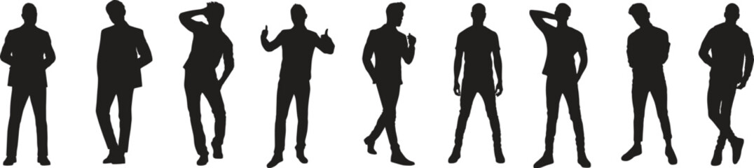 Man silhouette model design 