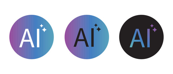 AI generate tool ui software element icon vector simple graphic design set, enhance improve edit image picture button symbol, magic quality refine filter pictogram sign, optimize interface clip art 