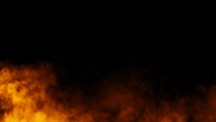 Abstract blurred smoke misty fog on isolated black background. Texture overlays. Paranormal mystic smoke, clouds for movie scenes