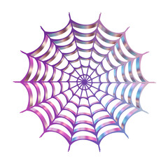 3d render of chrome shape y2k inspired spiderweb