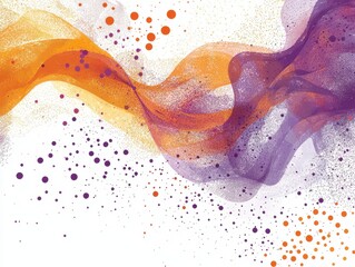 Flowing Abstract Waves with Speckled Dots
