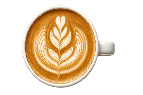 Secangkir kopi latte art