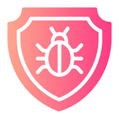 Obraz premium protection gradient icon