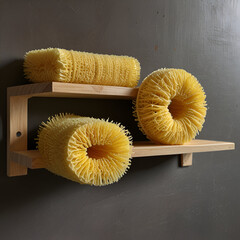 italian pasta on a wooden table