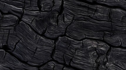 Surface of dark timber with organic cracking, perfect for rustic themes, vintage layouts, and textured architectural visuals.