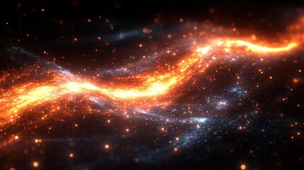 Obraz premium Glowing Cosmic River