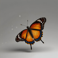 monarch butterfly on a white background