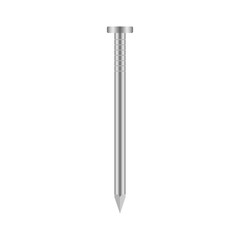 Steel Nail or Metallic Nail. Vector Illustration. 