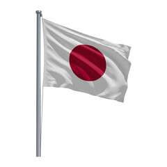 flag of japan with flag