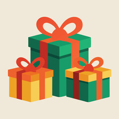 Fototapeta premium gift boxes vector illustration