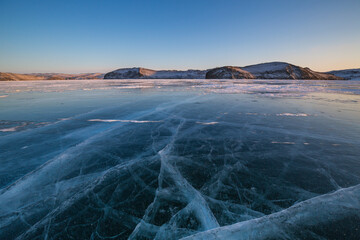 Ice of Lake Baikal