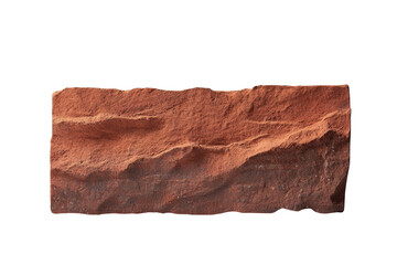 Rough textured red brick isolated on black background